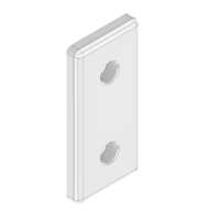 MODULAR SOLUTIONS ALUMINUM CONNECTING PLATE<br>45MM X 90MM FLAT W/HARDWARE